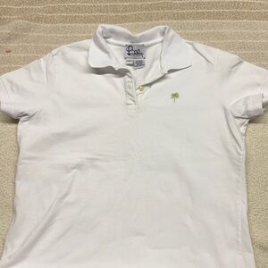 Lilly Pulitzer white polo shirt